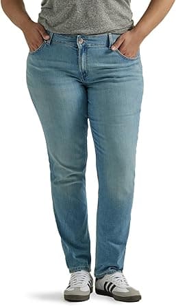 Lee womens Plus Size Ultra Lux Comfort With Flex Motion Straight Leg Jean on Amazon.ae - Price Tracker