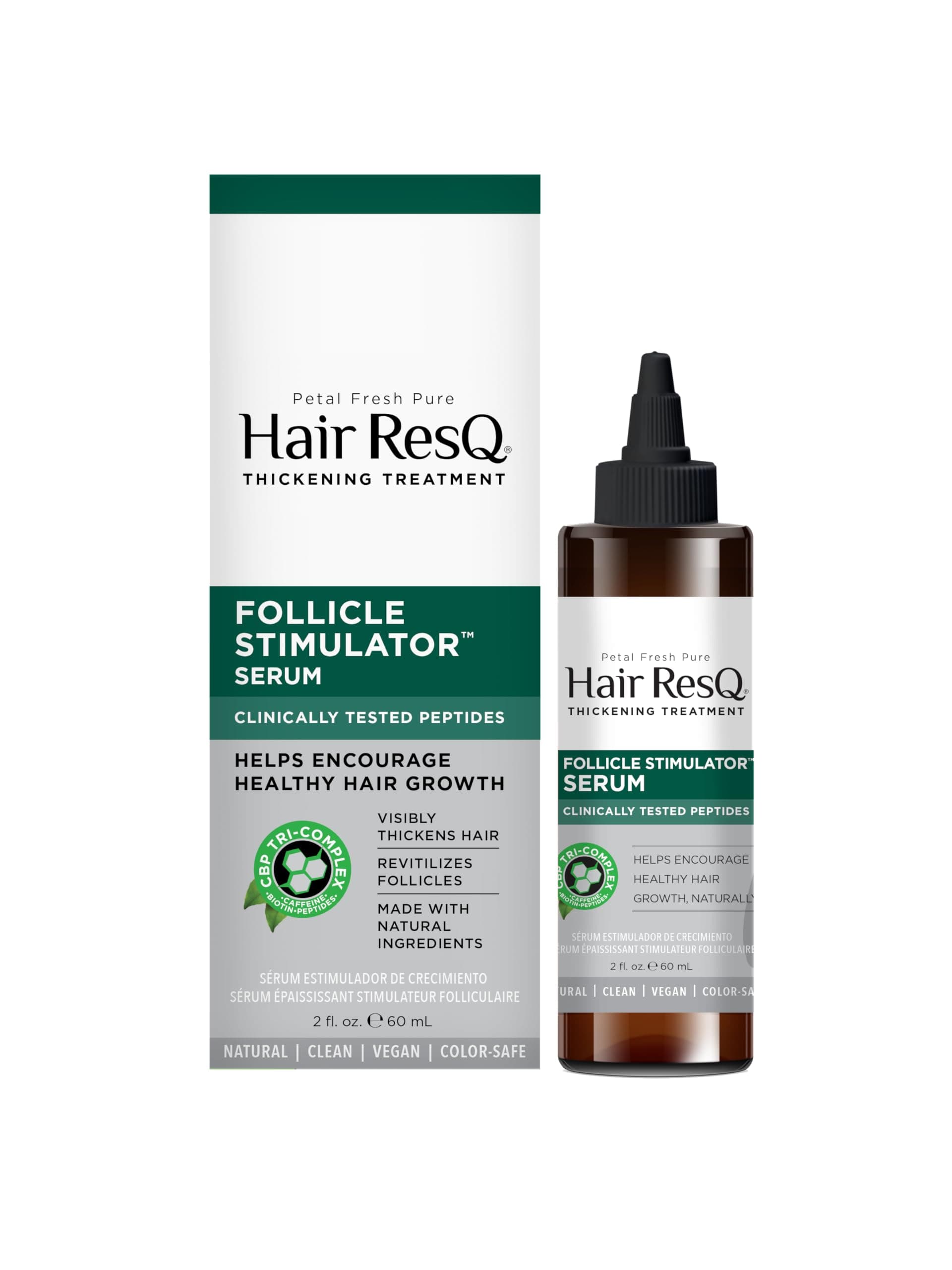 Petal Fresh Pure Hair ResQ Thickening Treatment Follicle Stimulator Serum, Encourage Healthy Growth Naturally with Caffeine, Biotin & Peptides - 60 Day Supply, 2 fl oz (60 ml) on Amazon.ae - Price Tracker