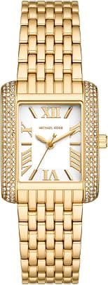 Michael Kors Women's Gold Stainless Steel Emery Analogue Watch, 27mm - Best Deal Finder
