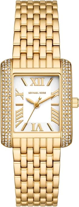 Michael Kors Women's Gold Stainless Steel Emery Analogue Watch, 27mm - Best Deal Finder