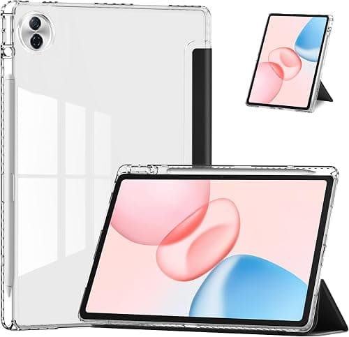 FDHYFGDY Case for Honor Pad 10, multi-angle folding protective case, PU leather case, triple fold flip protective case with auto sleep/wake function, black على Amazon.ae - متتبع الأسعار