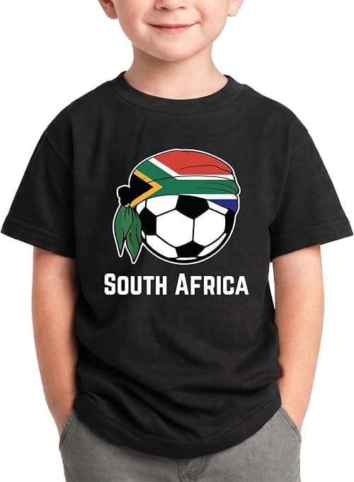 South Africa Soccer Kids T-Shirt | South African Football Fan Graphic Tee for Boys & Girls | Flag Soccer Ball Kids Shirt | Sports Fan Apparel on Amazon.ae - Price Tracker