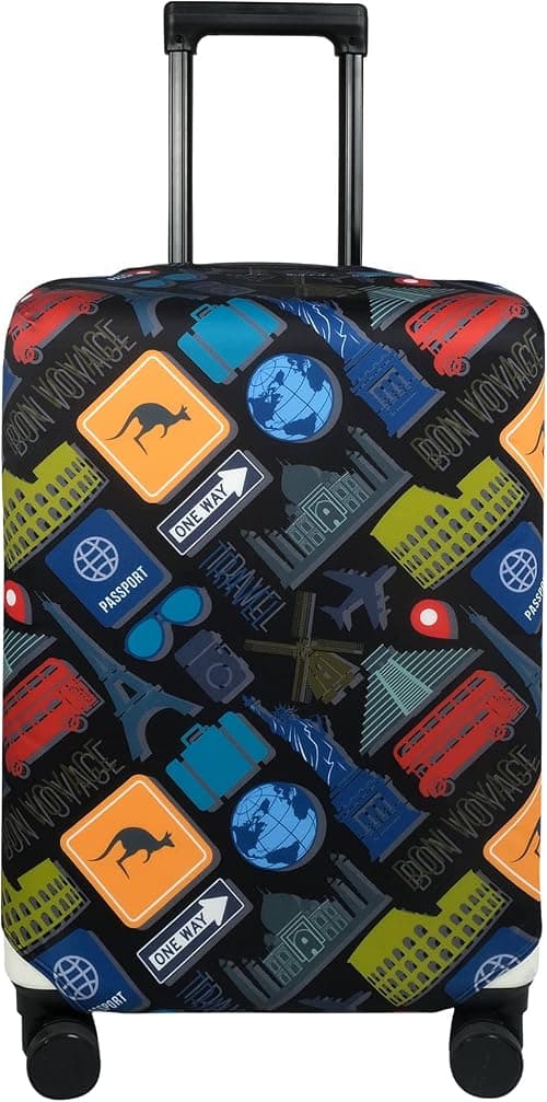 Explore Land Travel Luggage Cover Suitcase Protector Fits 18-32 Inch Luggage على Amazon.ae - متتبع الأسعار