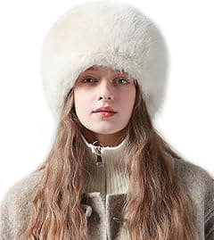KASTWAVE Women's Winter Faux Fur Hat - Cossack Russian Style, Soft Fluffy Warm Cap with Stretch, Ushanka-Inspired Bucket Hat for Women & Girls, Outdoor Warm Fur Cap - Amazon.ae Price Tracker