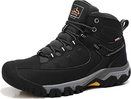 ARRIGO BELLO Mens Winter Snow Boots Warm Fur Lined Anti Slip Work Ankle Shoes Casual Lightweight Hiking Outdoor Trekking Boot Size 41-46 على Amazon.ae - متتبع الأسعار