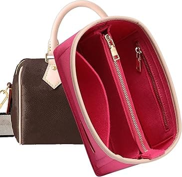 Doxo Purse Organizer Insert, Bag Organizer for Tote & Purse, Bag in Bag, Perfect for Speedy 20 and More(Rose-S) on Amazon.ae - Price Tracker