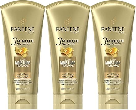Pantene, Conditioner, Pro-V Daily Moisture Renewal for Dry Hair, 3 Minute Miracle, 6 fl oz, Triple Pack on Amazon.ae - Price Tracker