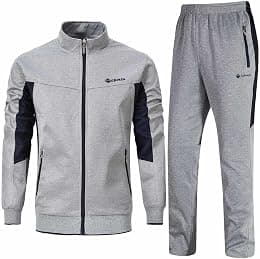 Rdruko Men's Tracksuit Athletic Full Zip Casual Sports Jogging Gym Sweatsuit - Best Deal Finder