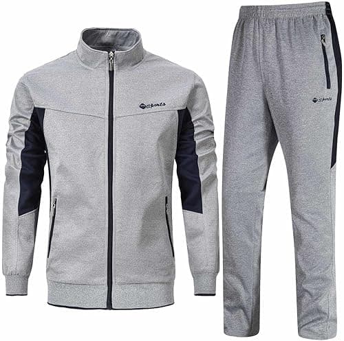 Rdruko Men's Tracksuit Athletic Full Zip Casual Sports Jogging Gym Sweatsuit on Amazon.ae - Price Tracker