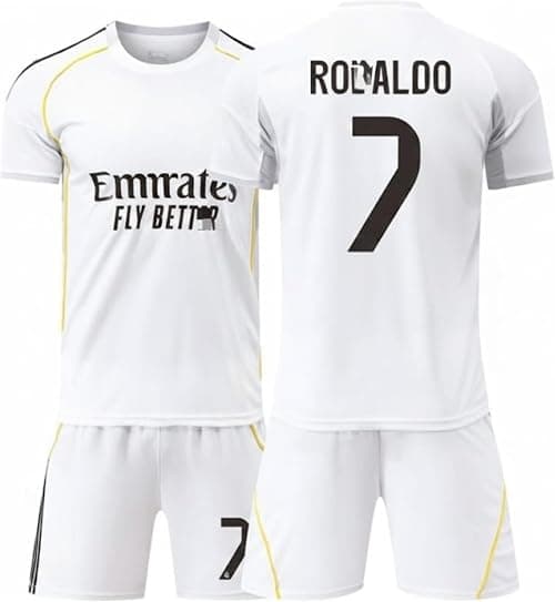 RO’NALD0#7 Jersey Madrid 2025/26 New Season Football Jersey Inspired Football Kit New Madrid CRR 7Soccer kit with Shorts/Kids and Youth Size. على Amazon.ae - متتبع الأسعار