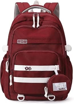 LANSHIYA Cute Aesthetic Backpack for Girls Middle School Students Bookbag Teens Solid Color Lightweight Travel Daypack - Best Deal Finder