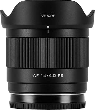 VILTROX 14mm f4.0 FE, AF 14mm f/4 E Mount Full Frame Lens for Sony e-Mount, Prime Wide Angle Lens for Sony a6400 a6500 a6600 ZV-E10 FX30 A6700 a7C ZV-E10II a7Ⅲ a7RⅢ a7Ⅳ a7RⅣ on Amazon.ae - Price Tracker