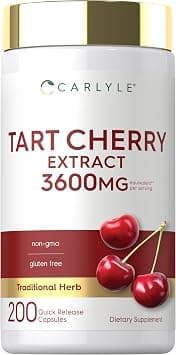 Carlyle Tart Cherry Extract Capsules | 200 Count | Non-GMO and Gluten Free Formula | Traditional Herb Supplement on Amazon.ae - Price Tracker
