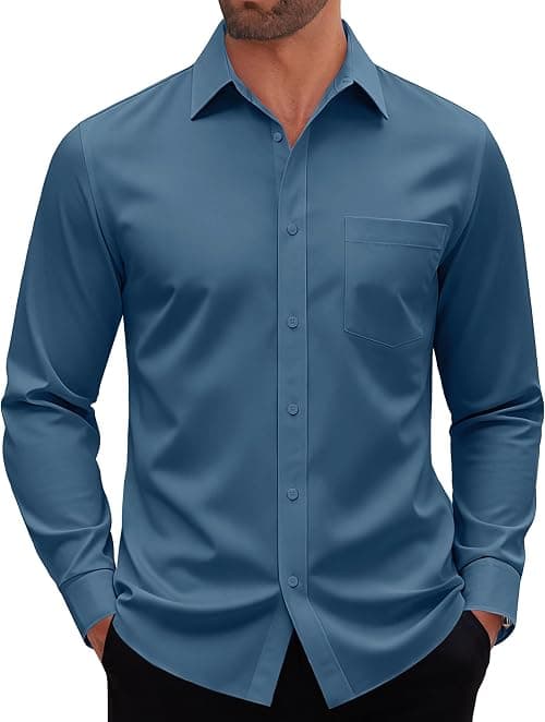 Alimens & Gentle mens Mens Dress Shirts Button Down Shirt (pack of 1) on Amazon.sa - Price Tracker