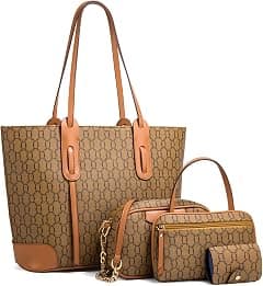Women Fashion Handbags Wallet Tote Bag Shoulder Bag Satchel Purse Top Handle Set - Amazon.ae Price Tracker