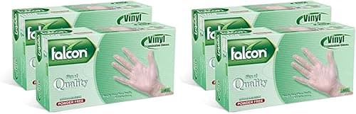 فالكون باك FALCON PACK unisex-adult NO Falcon Vinyl Gloves (pack of 200) on Amazon.ae - Price Tracker