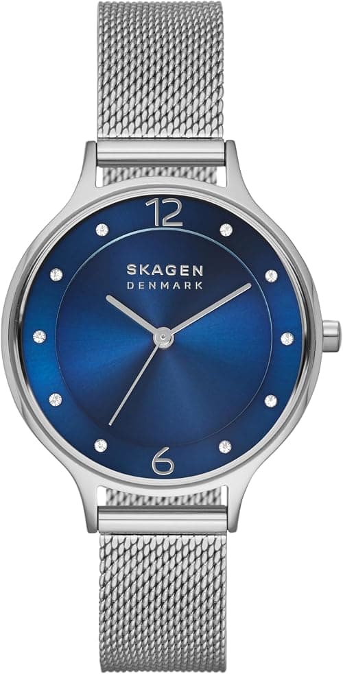 Skagen Anita Women's Watch with Stainless Steel Bracelet, Mesh or Leather Band على Amazon.ae - متتبع الأسعار