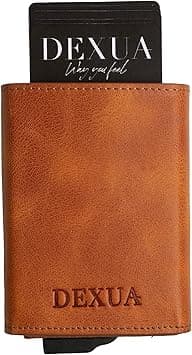 Istanbul RFID-Protected Minimalist Credit Card Holder: Slim, Unisex, Pop-Up Aluminium Card Case, Alcantare Coin & Cash Slot Leather Wallet for Men & Women (Elegant Camel) on Amazon.ae - Price Tracker