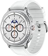 Samsung Galaxy Watch8 Classic White, Bluetooth, 46mm Smartwatch, Cushion Design, Rotating Bezel, Quick Button, 3nm Processor, Sleep Coaching, Running Coach (KSA Version) - متتبع أسعار Amazon.sa