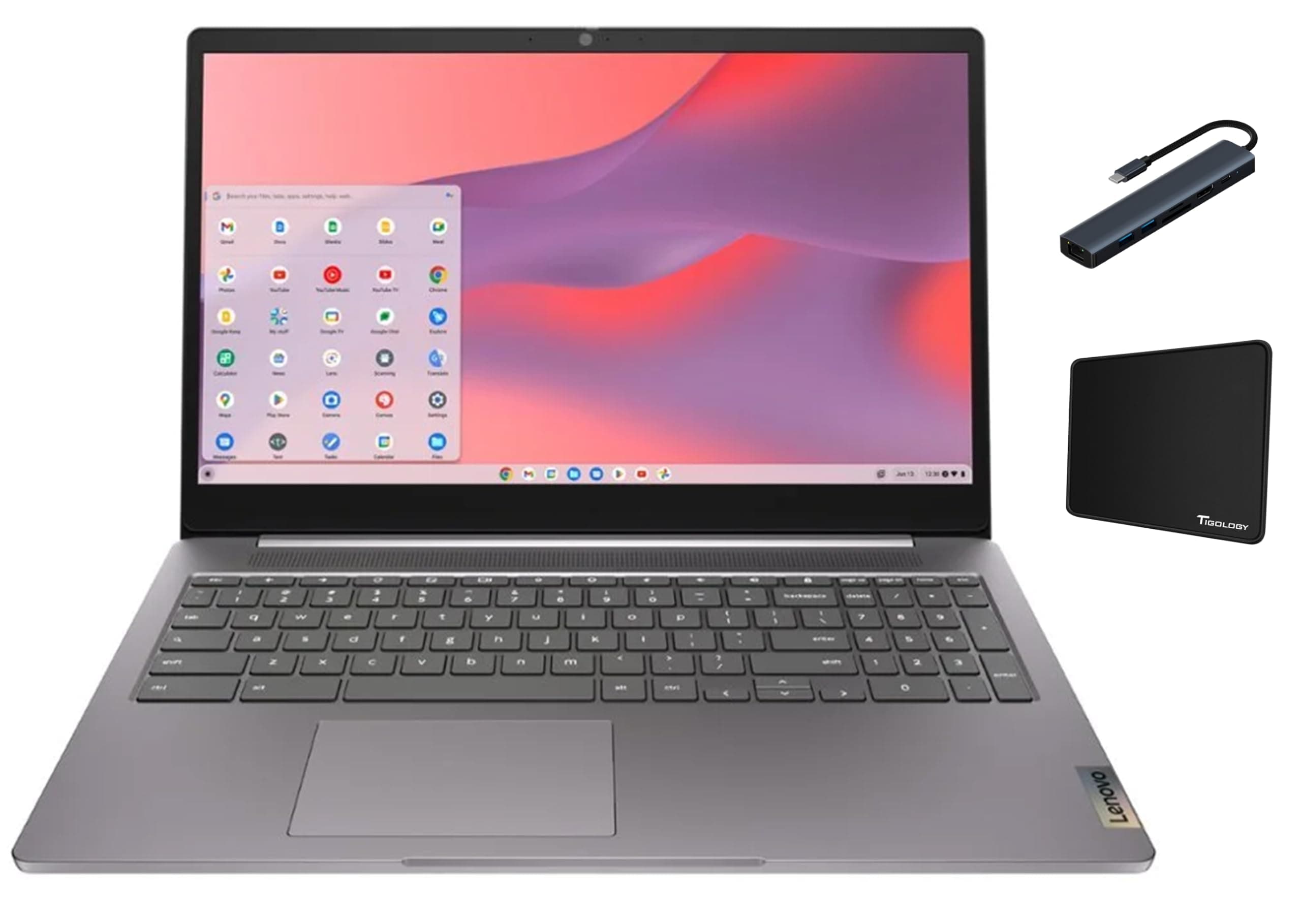 Lenovo IdeaPad 3i Chromebook 15.6" FHD Laptop, Intel Celeron N4500, 4GB Memory, 64GB eMMC Storage, Chrome OS, Artic Grey with Accessories on Amazon.ae - Price Tracker