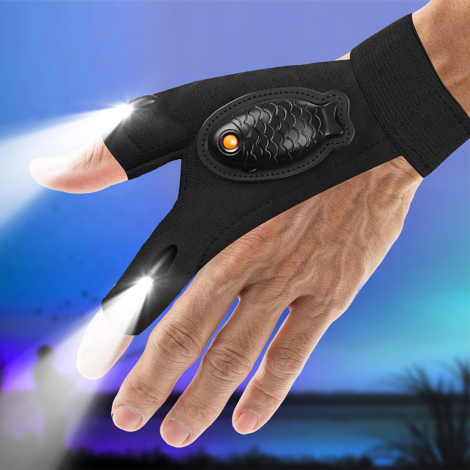 Mens Women Gifts LED Flashlight Gloves Waterproof-Gifts for Dad Grandpa Papa Rechargeable Lighted Glove Lights Finger Cool Gadgets Tools Gift Ideas Unique Birthday Present for Husband Stocking Stuffer on Amazon.ae - Price Tracker