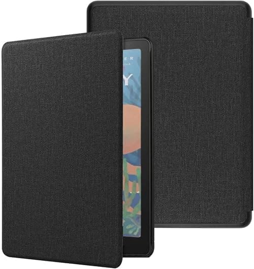 Vurtboly Fabric Case Compatible with Kindle Colorsoft 2025/2024 & Kindle Paperwhite 12th Gen 2024, Classic Lightweight Shell Slim Cover with Auto Wake/Sleep (Black) على Amazon.ae - متتبع الأسعار