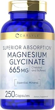 Carlyle Magnesium Glycinate | 665 mg | 250 Capsules on Amazon.ae - Price Tracker