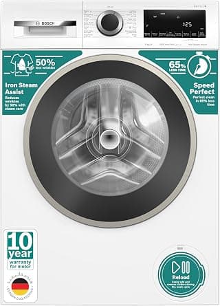 Bosch Series 4 High-Efficiency Free-Standing Washing Machine, Front Loader 9 kg 1400 RPM, Touch Control Buttons,1Year Manufacturer Warranty - WGA14400GC White on Amazon - Best Deal Finder