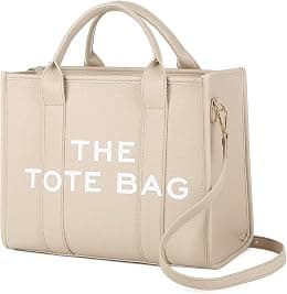 JQAliMOVV The Tote Bags for Women - Large Leather Tote Bag Trendy Travel Tote Bag Handbag Top-Handle Shoulder Crossbody Bags - Best Deal Finder