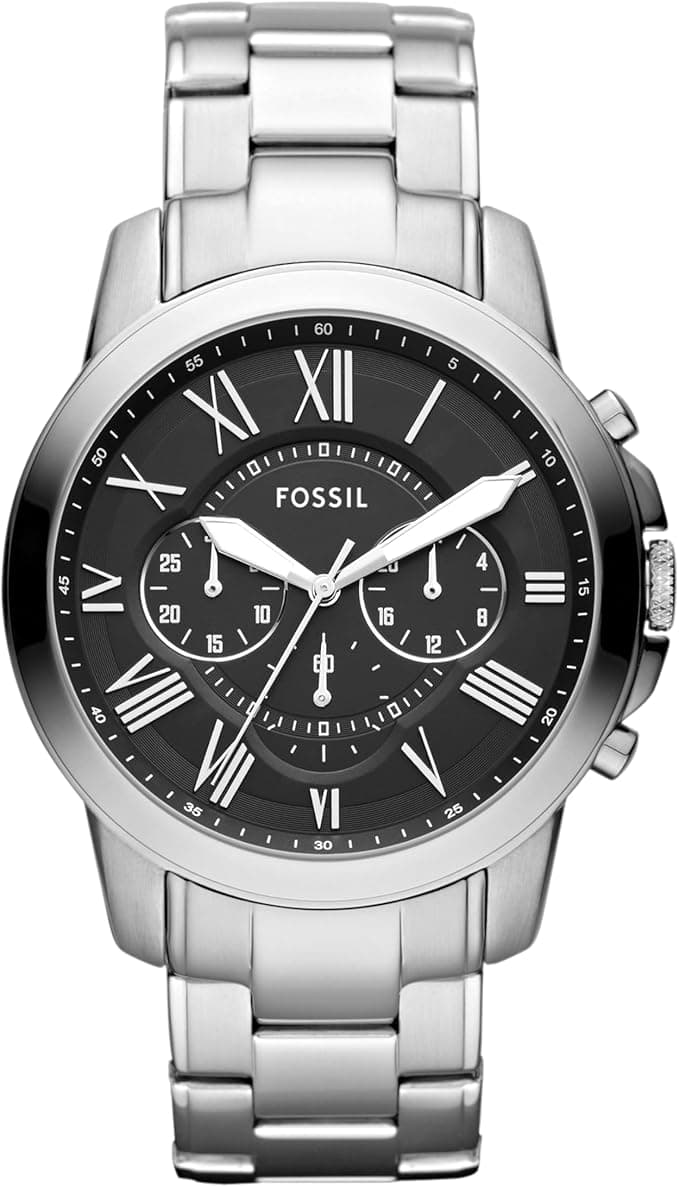 Fossil Mens Quartz Watch, Chronograph and Stainless Steel on Amazon.ae - Price Tracker
