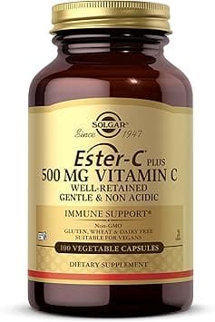 Solgar Ester-C Plus 500 Mg, Vitamin C Vegetable Capsules (Ester-C Ascorbate Complex), 100 Vegetable Capsules - Amazon.ae Price Tracker