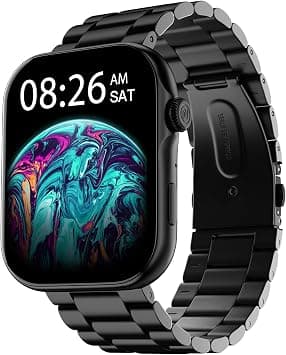 “Noise ColorFit Ultra 3 Bluetooth Calling Smartwatch, 1.96-inch AMOLED Display, Premium Metal Build, Heart Rate Monitor, Activity Tracker, Gesture Control, Jet Black” على Amazon.ae - متتبع الأسعار