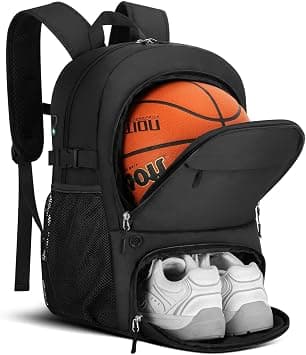 Basketball Backpack, Soccer Bag With Ball And Shoe Compartments, For Men Women Athletes, For Volleyball, Soccer, Swimming, Fitness, Travel And School, Large Capacity Sports Training Equipment Bag على Amazon.ae - متتبع الأسعار