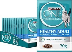 PURINA ONE Wet Cat Healthy Adult with Ocean Fish (70g, Pack of 12) on Amazon.ae - Price Tracker