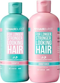 HAIR BURST Shampoo and Conditioner Set - SLS Free Hair Growth and Thickening Treatment for Women - Coconut and Avocado Scented - Suitable for All Hair Types, Promotes Strong and Healthy Hair - Best Deal Finder