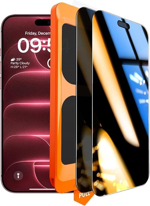 TOCOL for iPhone 18 Pro Max Privacy Screen Protector, Bubble Free, 2 Pack on Amazon.ae - Price Tracker