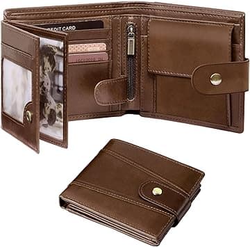 GSG SINCE 1998 Men's Wallets Cowhide Leather Multi-Functional RFID Blocking Wallet with 17 Credit Card Slots, 2 Banknote Compartments, 2 ID Windows, 1 Coin Pocket Brown on Amazon.ae - Price Tracker