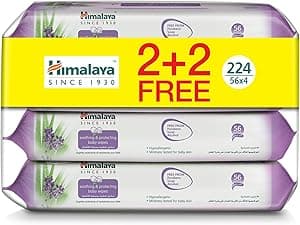 Himalaya Soothing & Protecting Baby Wipes | 56 wipes X 4 packs (224 Wipes) | Moisturise & Protects Baby Skin from Nappy Rash | Enriched with Goodness of Aloe Vera & Lavender | Alcohol & Paraben Free - Amazon.ae Price Tracker