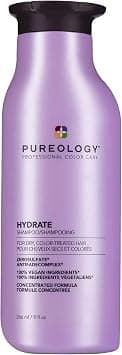 Pureology Hydrate, Moisturising Shampoo, For Medium to Thick Dry, Colour Treated Hair, Vegan Formulas, Sulphate Free for a Gentle Cleanse 266ml - Best Deal Finder