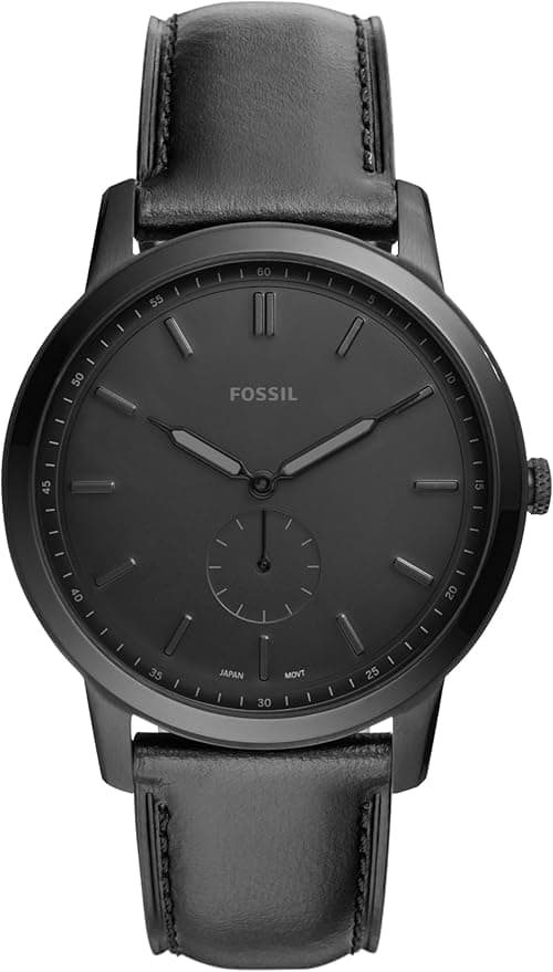 Fossil Men's the Minimalist Stainless Steel Slim Casual Quartz Watch on Amazon.ae - Price Tracker