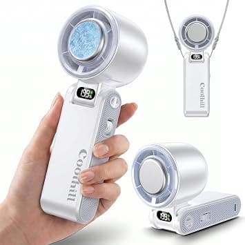 Handheld Portable fan with Turbo Cooling 5500mAh 199 Speeds على Amazon.ae - متتبع الأسعار