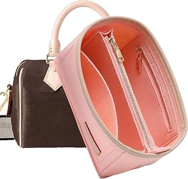 Doxo Purse Organizer Insert, Bag Organizer for Tote & Purse, Bag in Bag, Perfect for Speedy 20 and More(Pink-S) on Amazon.ae - Price Tracker