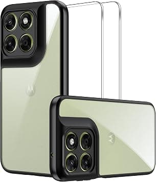 Lemxiee Case for Motorola Moto G67 & G77 & G87 5G + [2 Pieces] Tempered Glass Screen Protector for Motorola Moto G67 & G77 & G87 5G Shockproof & Non-slip Case على Amazon.ae - متتبع الأسعار