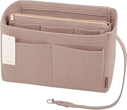 ZTUJO Purse Organizer Insert, Felt Bag Organizer with Metal Zipper, Handbag & Tote Shaper, For Speedy Neverfull Tote, 7 Sizes (Slender Medium, Beige) on Amazon.ae - Price Tracker