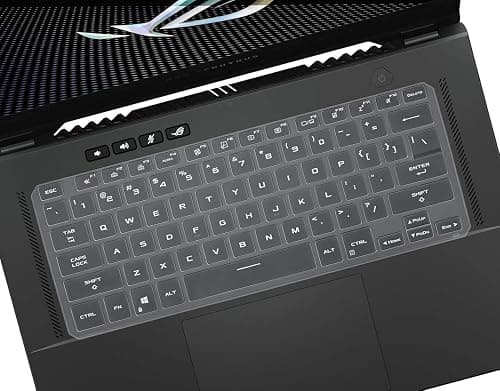 RAYA Silicone Keyboard Cover for ASUS ROG Zephyrus G14 G16 M16 (2023), G15 (2022) and Flow X13 (2022) Gaming Laptops (Transparent) [Not Fit for Zephyrus G16 2024 Model] on Amazon.ae - Price Tracker