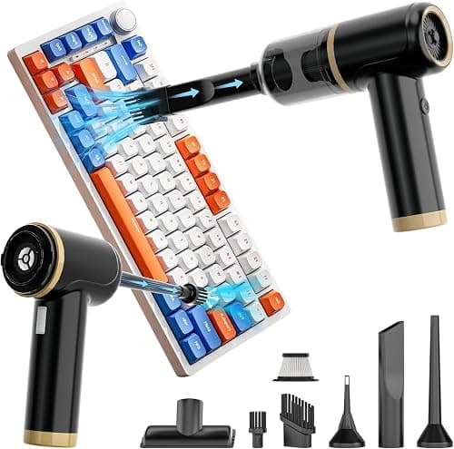 Cozylady Handheld Car Vacuum Portable Cordless, 30000PA High Power 4 in 1 Vacuum Cleaner & Air Duster & Air Blower with 6000mAh Brushless Motor and Multi-Nozzles for Car, Home, Office, Camping, Pet on Amazon - Best Deal Finder