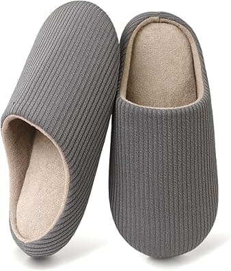 BananaHome Indoor Slippers for Women Men, Comfy House Slippers, Knitted Cotton Home Slipper with Anti-Skid Rubber Sole على Amazon.ae - متتبع الأسعار