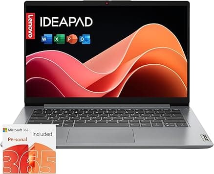 Lenovo IdeaPad 1i Laptop with Office 365 Home and Business • 128GB SSD • 8GB RAM • Intel Core • 14 Anti-Glare Screen • WiFi-6 • 11HR Battery • Windows 11 no Mouse on Amazon.ae - Price Tracker