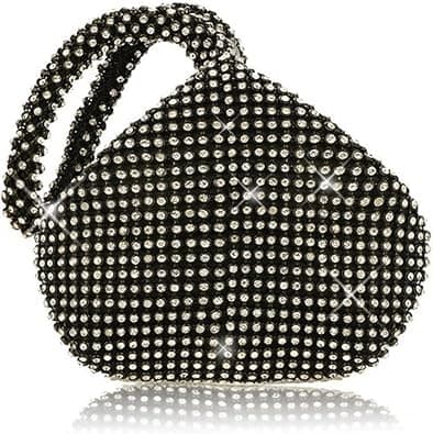 Women's Triangle Bling Glitter Purse Crown Box Clutch Evening Luxury Bags Party Prom on Amazon.ae - Price Tracker