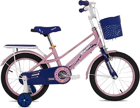 Vaux Starlette Kids Road Bike With Basket for 4-10 Years Girls, Adjustable Seat,Handbrake, Mudguards, 12/14/16/20 Inch Bicycle with Training Wheels - Amazon.ae Price Tracker